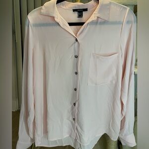 Light pink long sleeve blouse